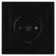 Розетка концевая телевизионная NILSON Touran черная 24221029