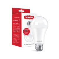 Лампочка світлодіодна Maxus 1-LED-777 A60 12W 3000K E27