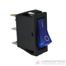 Перемикач АСКО-УКРЕМ KCD3-101N BL/B 1-клавішний синій з підсвіткою (LSW01)