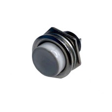 Кнопка LEMANSO LSW14 круглая белая металл OFF-(ON)/ DS-212