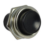 Кнопка LEMANSO LSW15 круглая черная металл ON-OFF/DS-212C