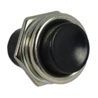 Кнопка LEMANSO LSW15 круглая черная металл ON-OFF/DS-212C