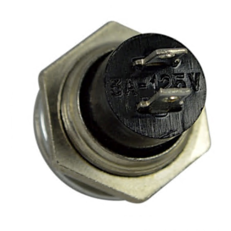 Кнопка LEMANSO LSW15 круглая черная металл ON-OFF/DS-212C