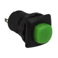 Кнопка LEMANSO LSW11 квадрат зелёная без фиксации OFF-(ON)/DS-225