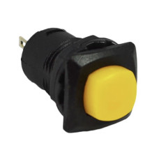 Кнопка LEMANSO LSW12 квадрат жёлтая с фиксацией ON-OFF/DS-226