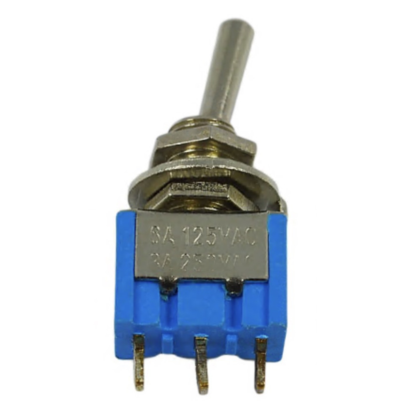 Тумблер LEMANSO LSW28 3pin малый 3 положения с фиксацией ON-OFF-ON/MTS-103