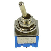 Тумблер LEMANSO LSW30 6pіn малый 3 положения с фиксацией ON-OFF-ON/MTS-203