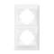 Рамка подвійна вертикальна VIDEX BINERA біла (VF-BNFR2V-W)