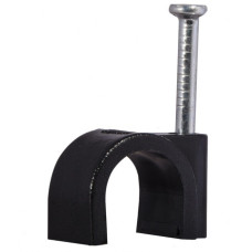 Скоба с гвоздем АСКО-УКРЕМ 8мм круглая черная (100шт) A0150030038