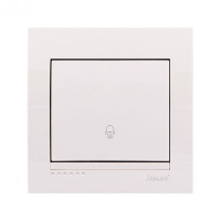 Кнопка звонка LEZARD Deriy белый 702-0202-103