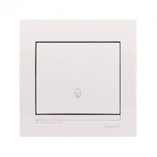 Кнопка звонка LEZARD Deriy белый 702-0202-103