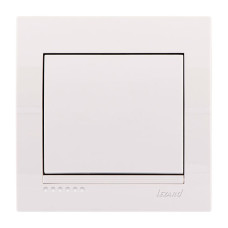 Выключатель одноклавишный LEZARD Deriy белый 702-0202-100