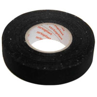 Изолента лавсановая тканевая черная 25м х17мм Certoplast
