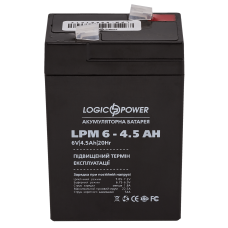 Аккумуляторная батарея свинцово-кислотная AGM LPM 6-4.5 AH LogicPower