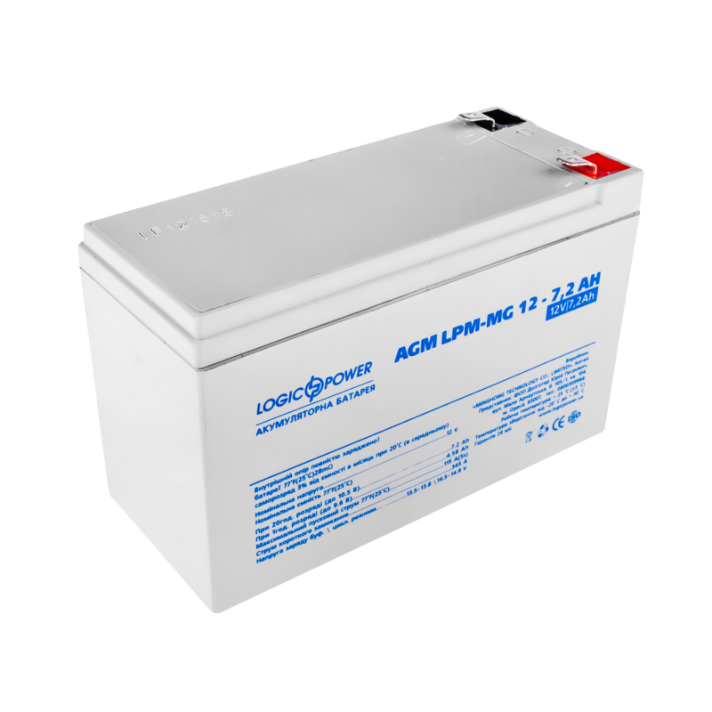 Аккумуляторная батарея мультигелевая AGM LP-MG 12-7.2 AH LogicPower