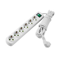 Удлинитель LEZARD 6 входов 3м с заземлением и выключателем Letitia 721-0603-602