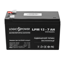 Аккумуляторная батарея свинцово-кислотная AGM LPM 12-7 AH LogicPower
