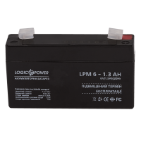 Аккумуляторная батарея свинцово-кислотная AGM LPM 6-1.3 AH LogicPower