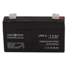 Аккумуляторная батарея свинцово-кислотная AGM LPM 6-1.3 AH LogicPower