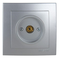 Розетка телевизионная проходная NILSON Touran Серебро 24131028