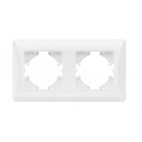 Рамка двойная горизонтальная VIDEX BINERA белая (VF-BNFR2H-W)