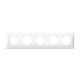 Рамка пятерная горизонтальная VIDEX BINERA белая (VF-BNFR5H-W)