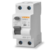 Дифференциальное реле VIDEX RESIST А 2п 30мА 10кА 40А (VF-RS10-DR2А40)