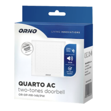 Звонок ORNO QUARTO AC 2 тон снежно-белый 220V OR-DP-MR-149/PW