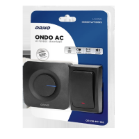 Дзвінок ORNO ONDO AC бездротовий чорний OR-DB-MT-156