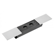 Удлинитель встроенный GTV PRESTINO 2x роз. schuko серебряный 1,5м AE-PB2SPRES-53