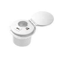 Удлинитель встроенный GTV CHARGER PLUS 1 роз. schuko 1,5 м AE-BPW1SACP-10