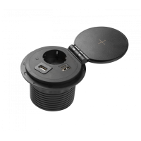 Удлинитель встроенный GTV CHARGER PLUS USB A+C HDMI RJ45 1,5м AE-BPW1SACP-20