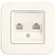 Розетка компьютерная и телефонная VIKO Rollina крем 90421035