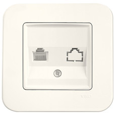 Розетка телефонная VIKO Rollina крем 90421013