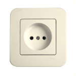 Розетка одинарная б/з VIKO Rollina крем 90421007