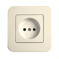 Розетка одинарная б/з VIKO Rollina крем 90421007