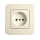 Розетка одинарная б/з VIKO Rollina крем 90421007