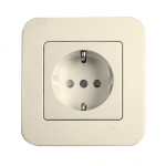 Розетка одинарная с/з и шторками VIKO Rollina крем 90421042