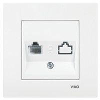 Розетка компьютерная VIKO Karre белая 90960032