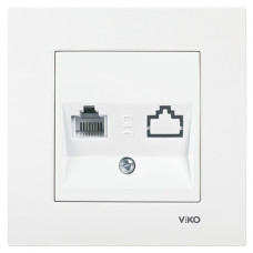 Розетка телефонная VIKO Karre белая 90960013