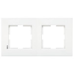 Рамка двойная горизонтальная VIKO Karre белая 90960201