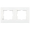 Рамка двойная горизонтальная VIKO Karre белая 90960201