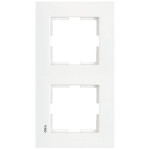 Рамка двойная вертикальная VIKO Karre белая 90960221