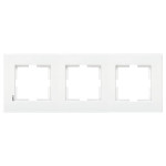 Рамка тройная горизонтальная VIKO Karre белая 90960202