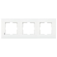 Рамка тройная горизонтальная VIKO Karre белая 90960202