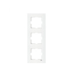 Рамка тройная вертикальная VIKO Karre белая 90960222