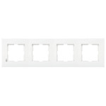 Рамка четверная горизонтальная VIKO Karre белая 90960203