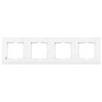 Рамка четверная горизонтальная VIKO Karre белая 90960203