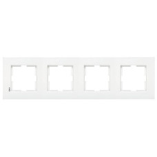 Рамка четверная горизонтальная VIKO Karre белая 90960203