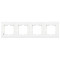 Рамка четверная горизонтальная VIKO Karre белая 90960203